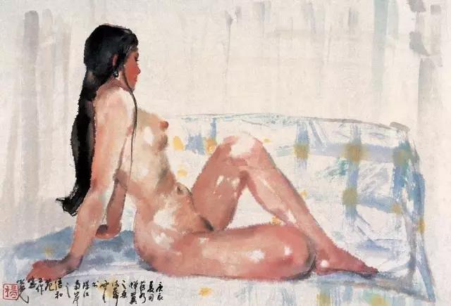 微信图片_20170624174306.jpg 杨之光《女人体写生》,当代没骨人体第一人