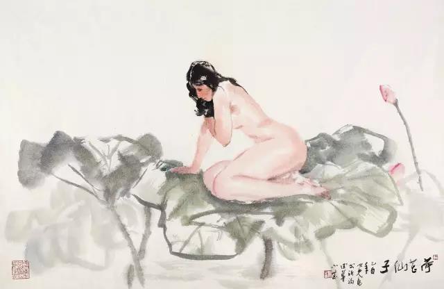 微信图片_20170624174323.jpg 杨之光《女人体写生》,当代没骨人体第一人
